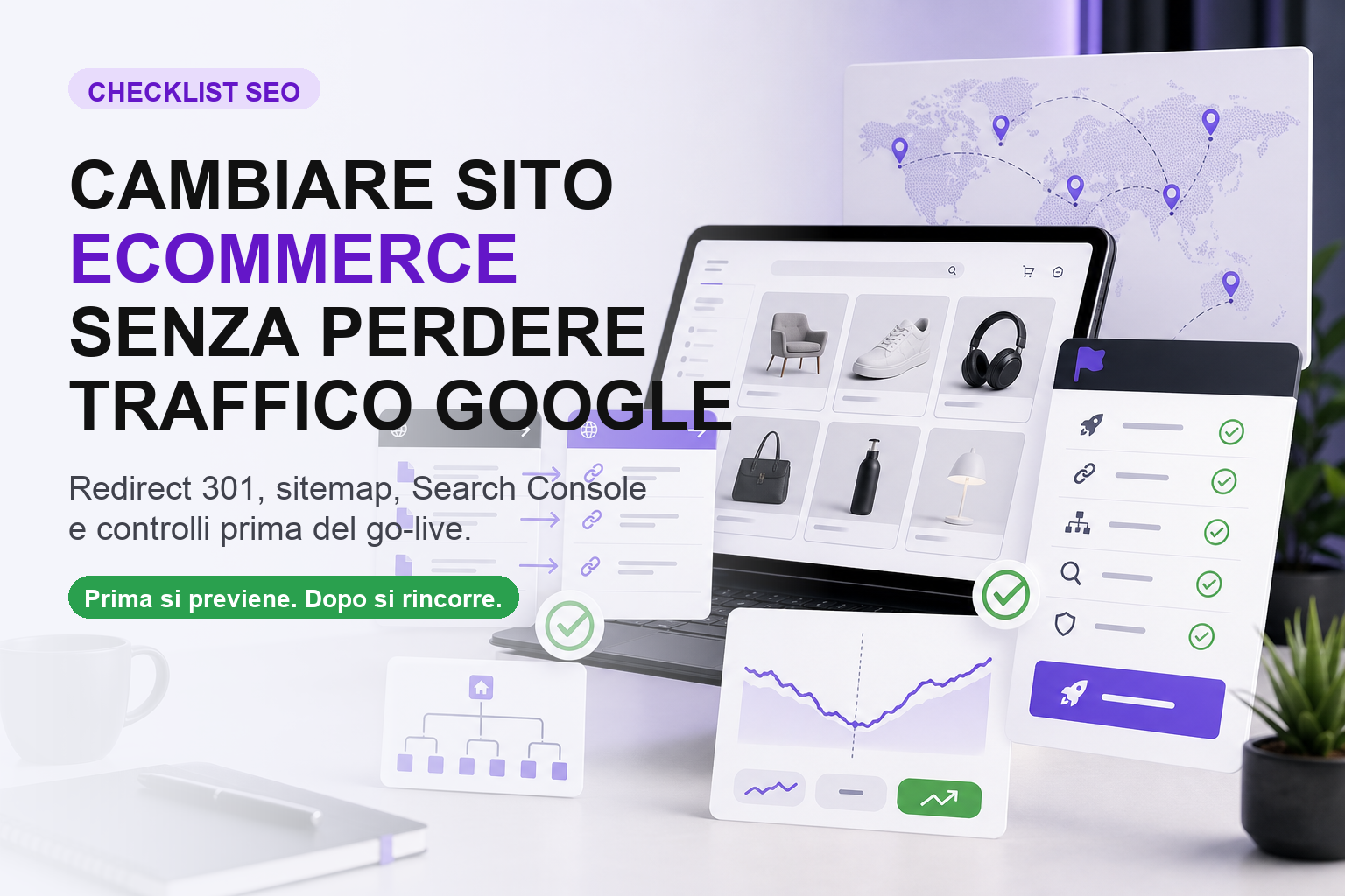 Checklist SEO per cambiare sito eCommerce senza perdere traffico Google