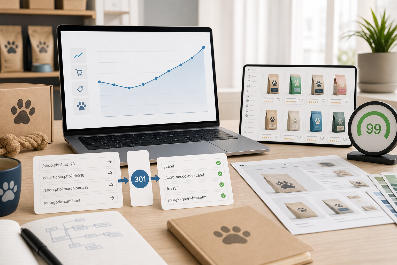 Migrazione eCommerce SEO: cambiare sito senza perdere traffico Google | Caso QuattrozampeShop