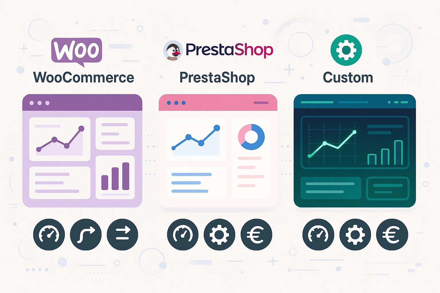 WooCommerce, PrestaShop o Custom? Vantaggi e Svantaggi per il Tuo eCommerce