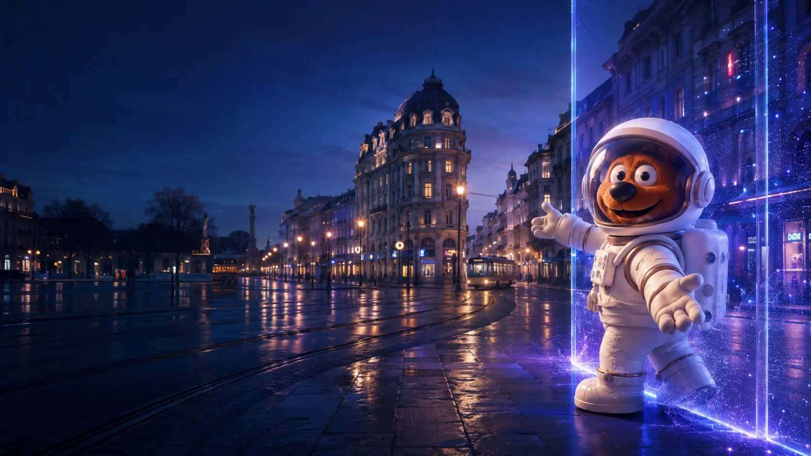 The real city meets a new digital space
