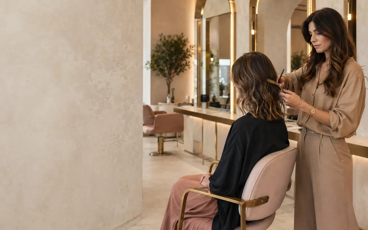 Esempio visivo per parrucchieri, barber shop e saloni